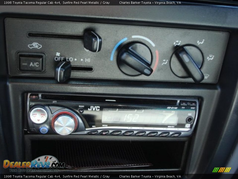 1998 Toyota Tacoma Regular Cab 4x4 Sunfire Red Pearl Metallic / Gray Photo #15