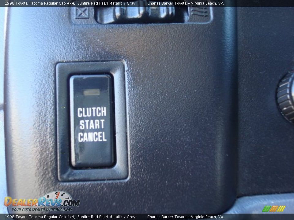 1998 Toyota Tacoma Regular Cab 4x4 Sunfire Red Pearl Metallic / Gray Photo #19