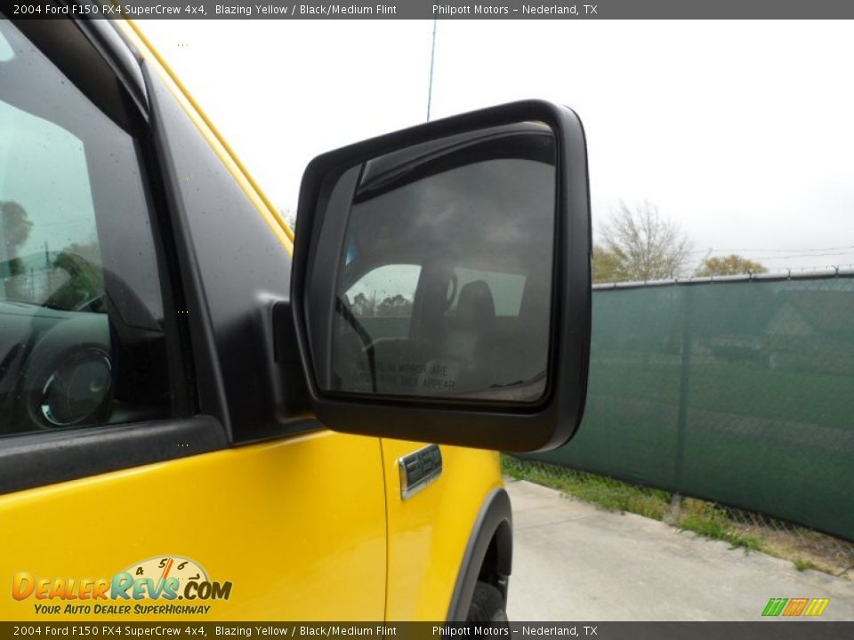 2004 Ford F150 FX4 SuperCrew 4x4 Blazing Yellow / Black/Medium Flint Photo #18