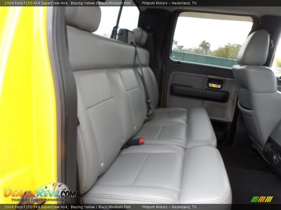 2004 Ford F150 FX4 SuperCrew 4x4 Blazing Yellow / Black/Medium Flint Photo #28