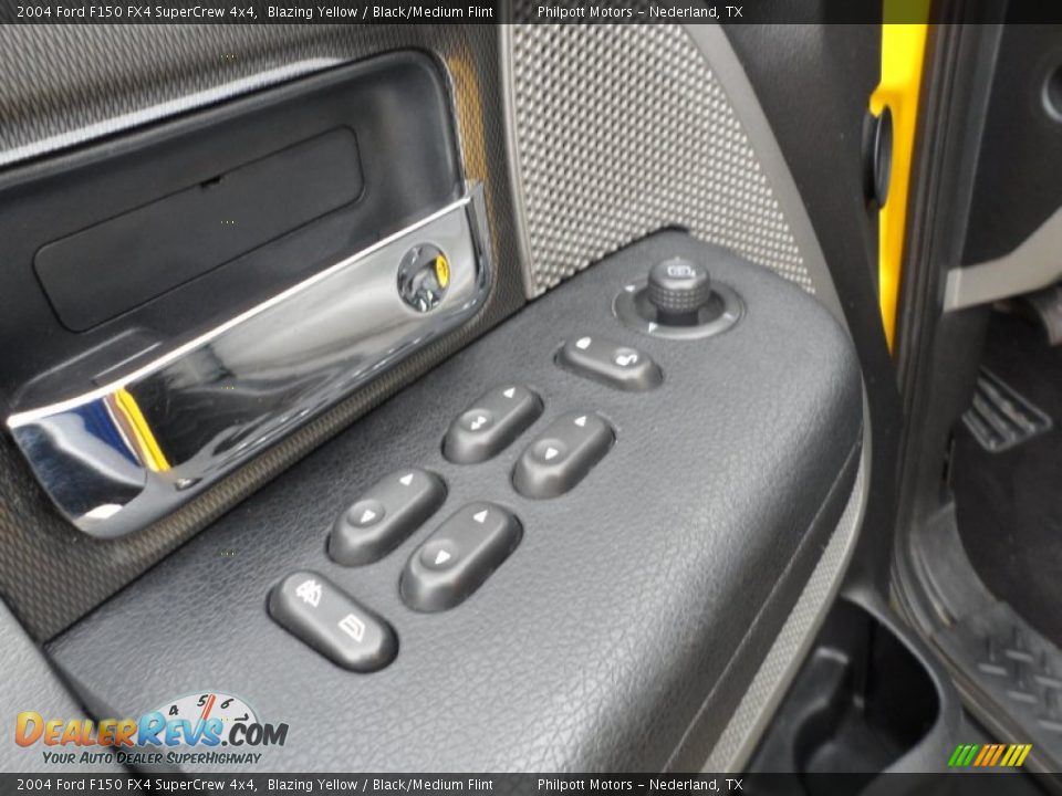 2004 Ford F150 FX4 SuperCrew 4x4 Blazing Yellow / Black/Medium Flint Photo #33