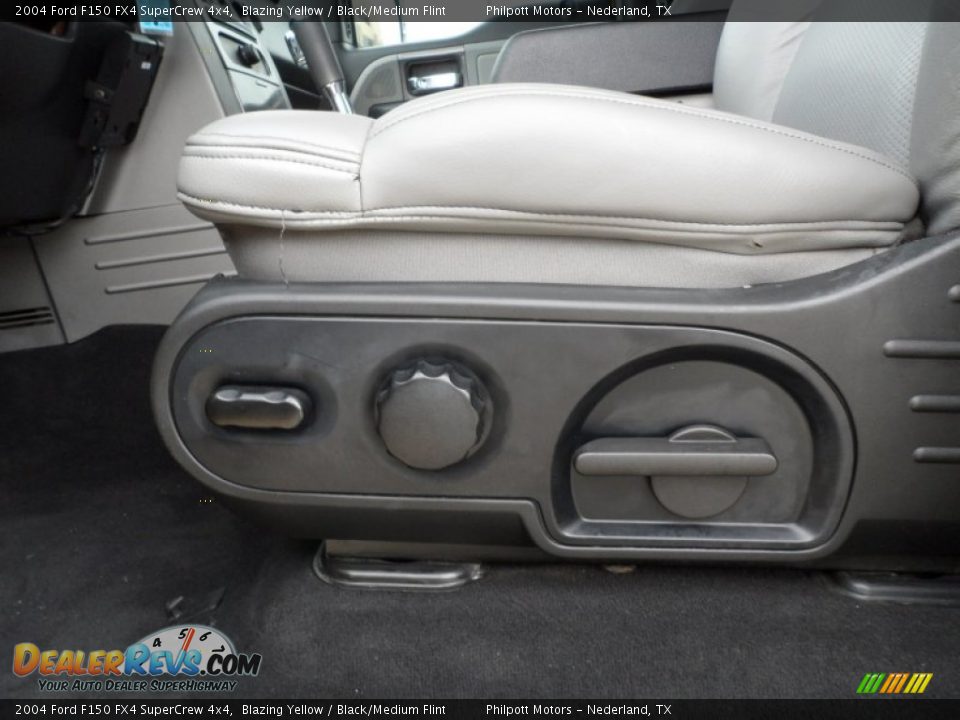 2004 Ford F150 FX4 SuperCrew 4x4 Blazing Yellow / Black/Medium Flint Photo #35