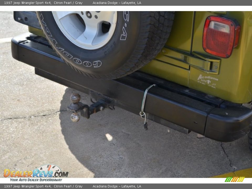 1997 Jeep Wrangler Sport 4x4 Citron Pearl / Gray Photo #5