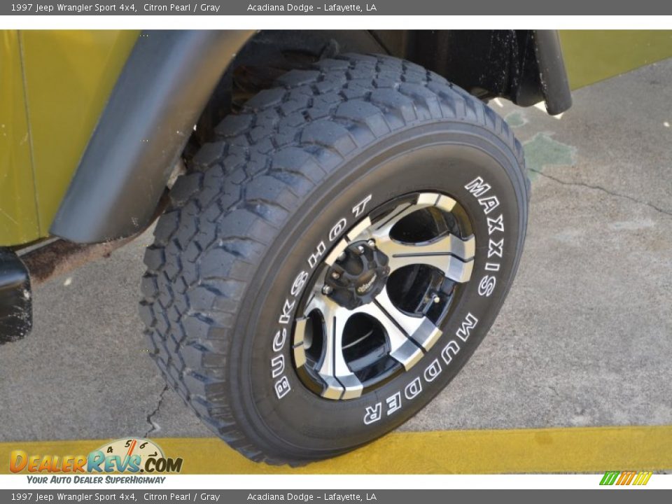 1997 Jeep Wrangler Sport 4x4 Citron Pearl / Gray Photo #7