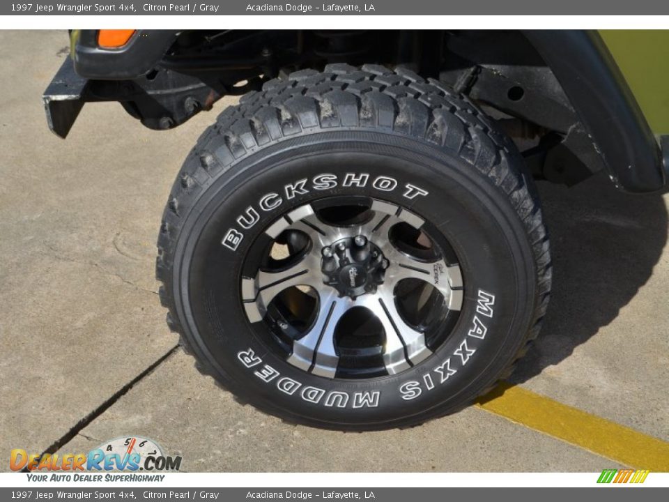 1997 Jeep Wrangler Sport 4x4 Citron Pearl / Gray Photo #11