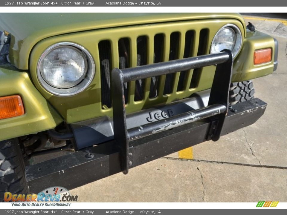 1997 Jeep Wrangler Sport 4x4 Citron Pearl / Gray Photo #20