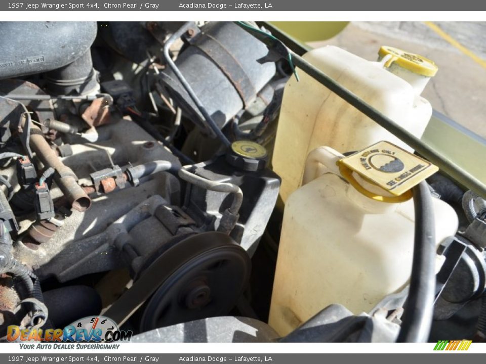 1997 Jeep Wrangler Sport 4x4 Citron Pearl / Gray Photo #22