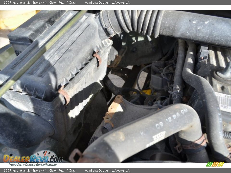 1997 Jeep Wrangler Sport 4x4 Citron Pearl / Gray Photo #23