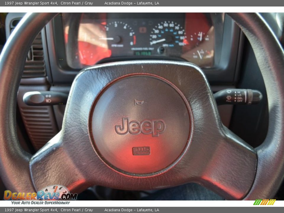 1997 Jeep Wrangler Sport 4x4 Citron Pearl / Gray Photo #25