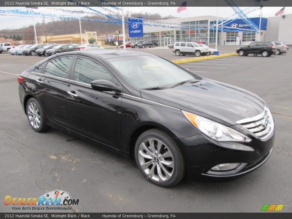 2012 Hyundai Sonata SE Midnight Black / Black Photo #1