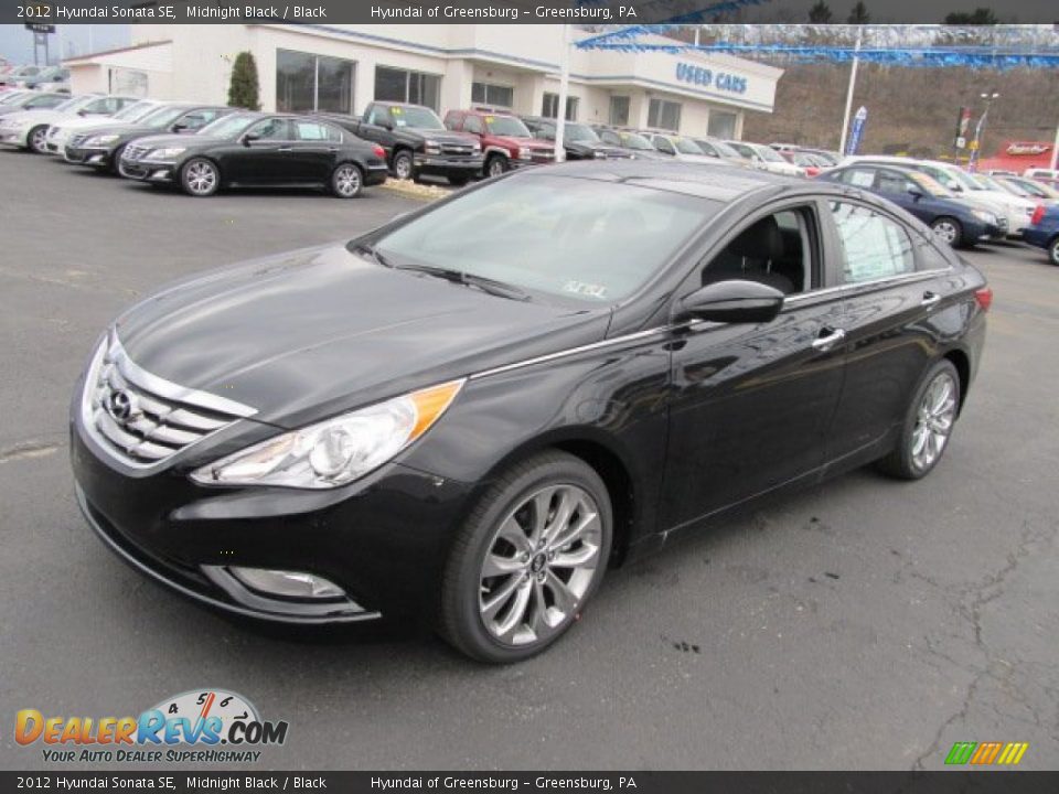 2012 Hyundai Sonata SE Midnight Black / Black Photo #3