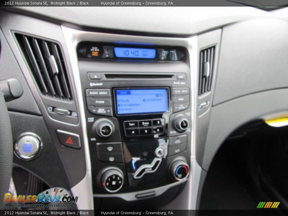 2012 Hyundai Sonata SE Midnight Black / Black Photo #8