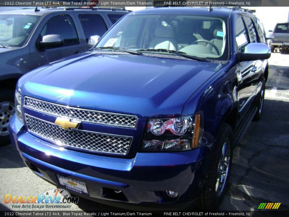 2012 Chevrolet Tahoe LTZ 4x4 Blue Topaz Metallic / Light Titanium/Dark Titanium Photo #1