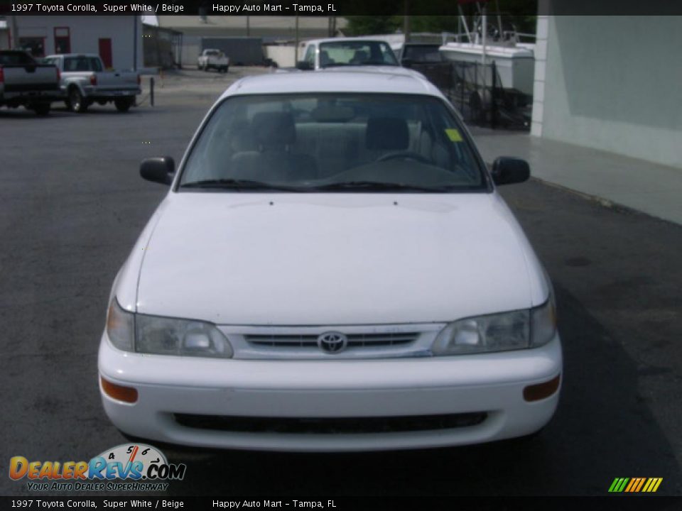 1997 Toyota Corolla Super White / Beige Photo #3
