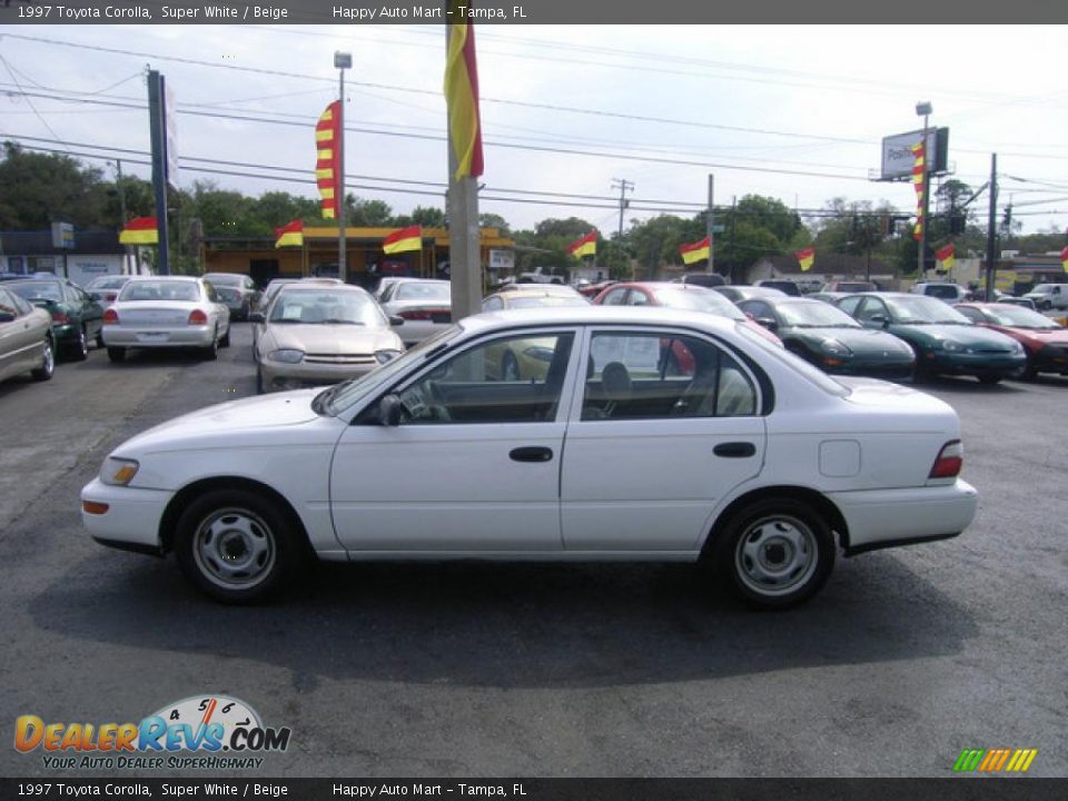 1997 Toyota Corolla Super White / Beige Photo #5