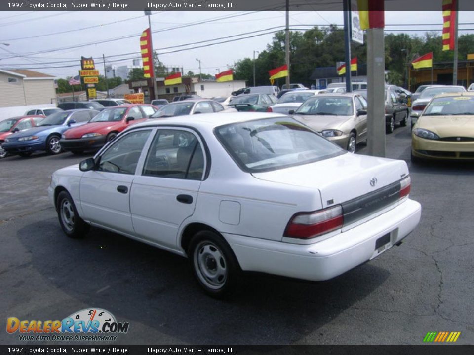 1997 Toyota Corolla Super White / Beige Photo #6