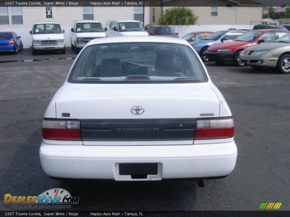 1997 Toyota Corolla Super White / Beige Photo #7