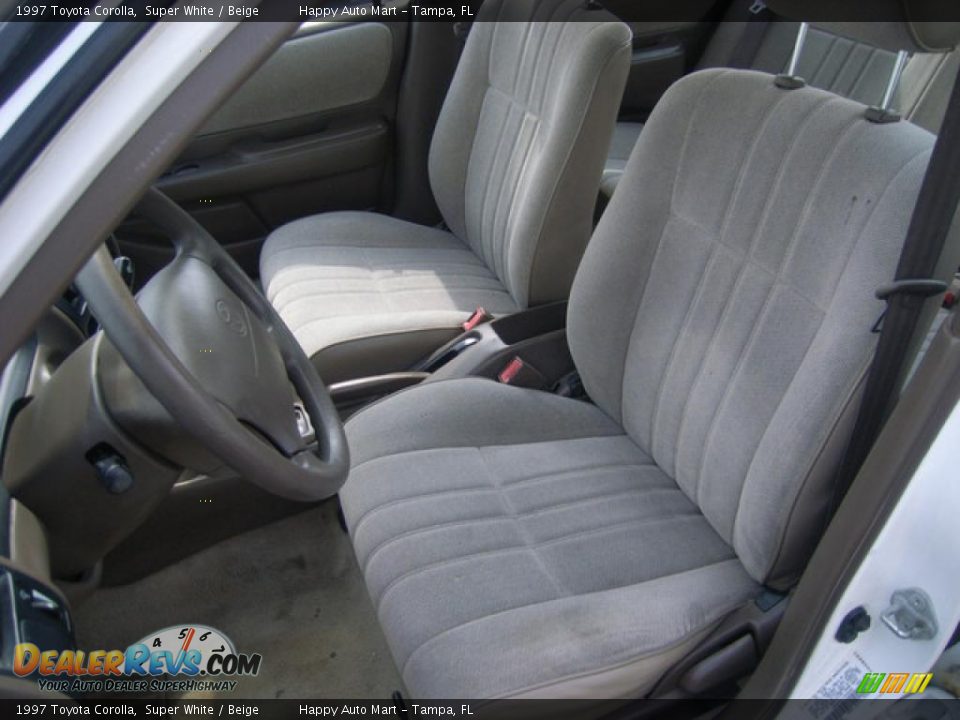 1997 Toyota Corolla Super White / Beige Photo #9