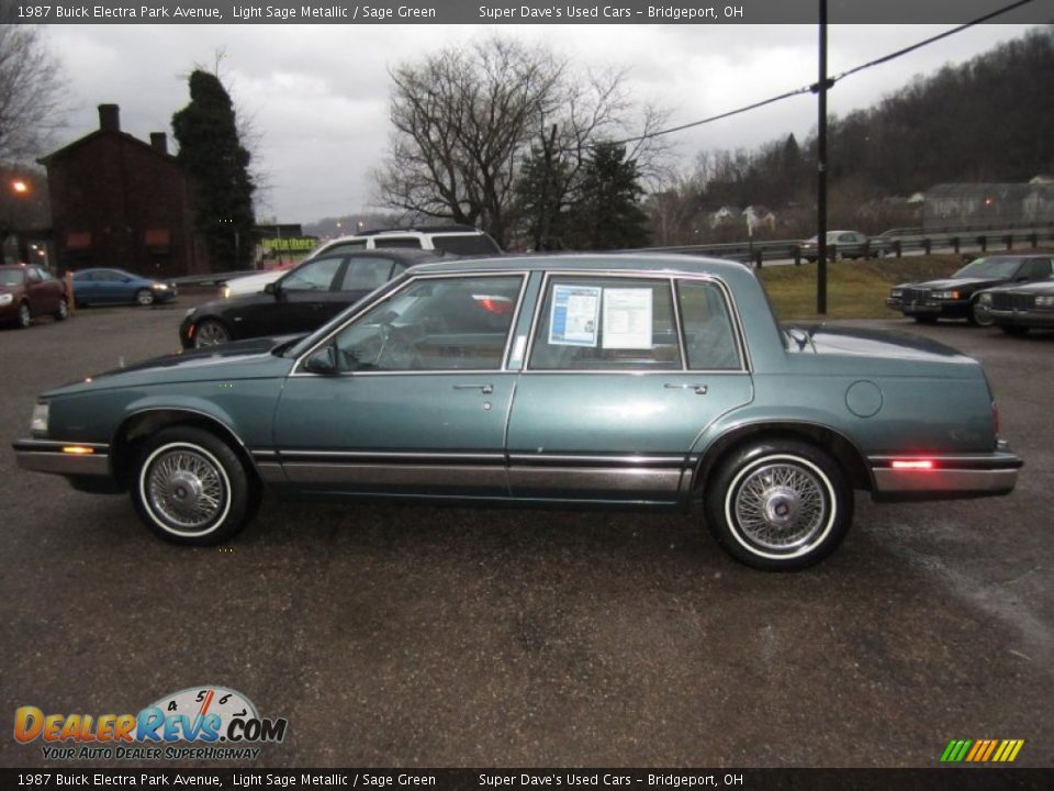 Light Sage Metallic 1987 Buick Electra Park Avenue Photo #2