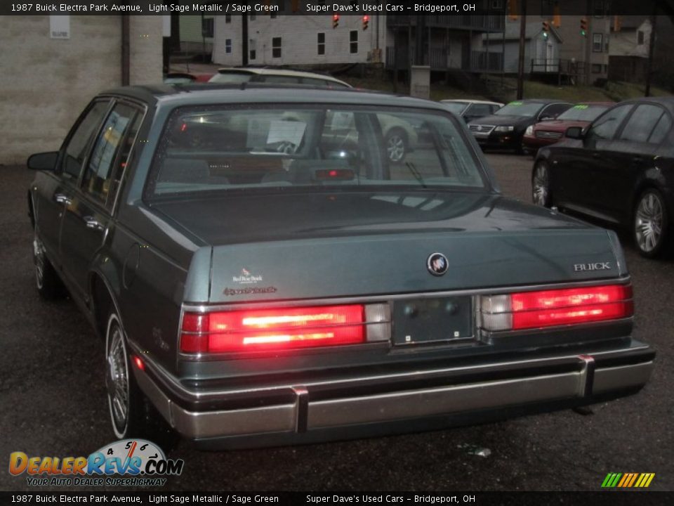 1987 Buick Electra Park Avenue Light Sage Metallic / Sage Green Photo #4