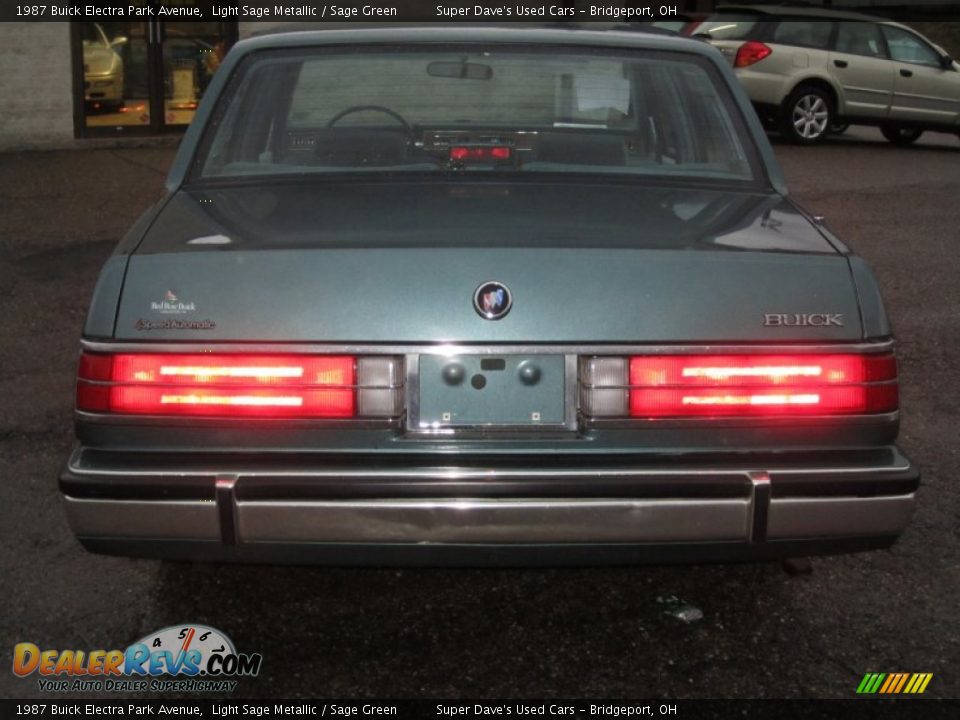 1987 Buick Electra Park Avenue Light Sage Metallic / Sage Green Photo #5