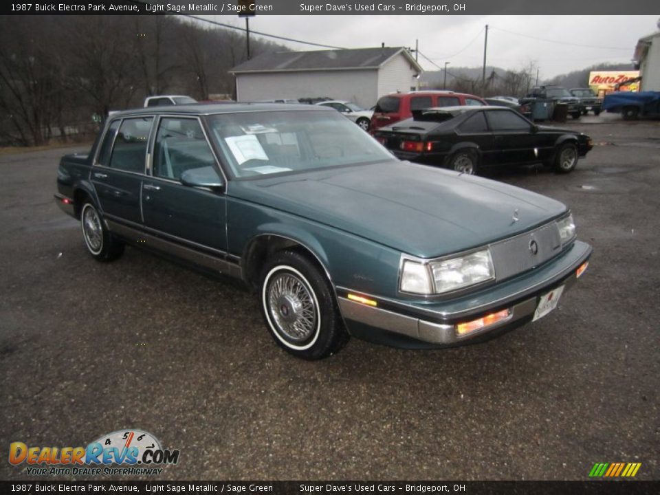 1987 Buick Electra Park Avenue Light Sage Metallic / Sage Green Photo #9