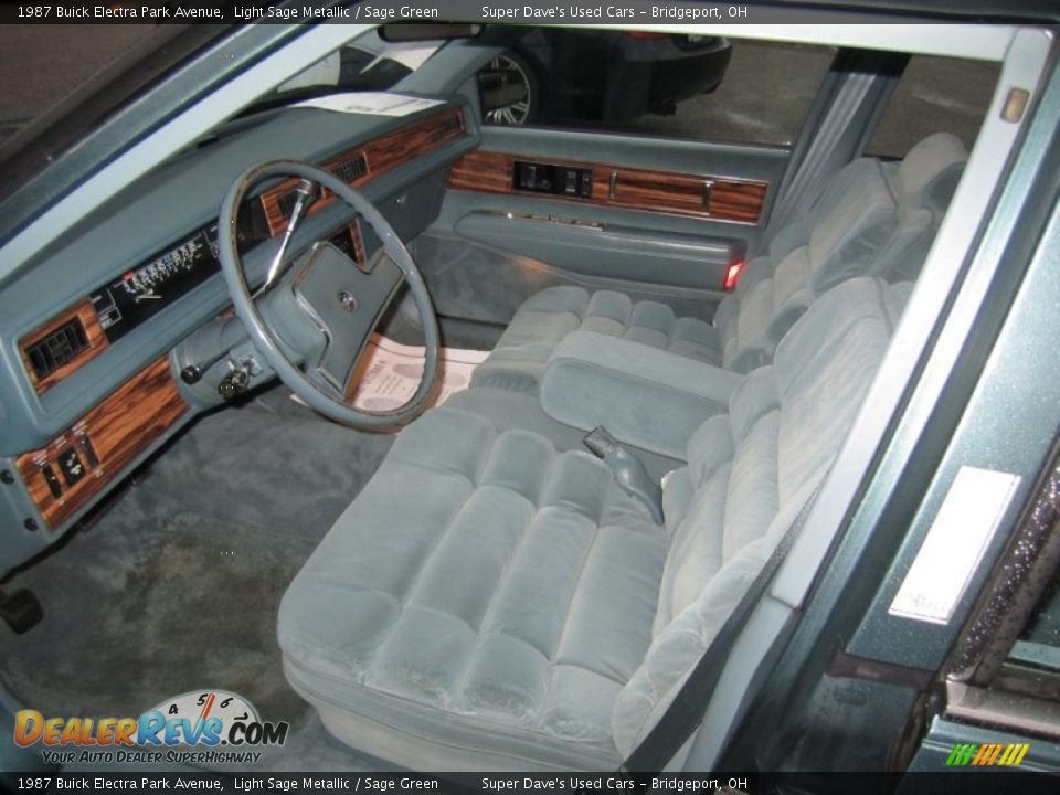 1987 Buick Electra Park Avenue Light Sage Metallic / Sage Green Photo #12