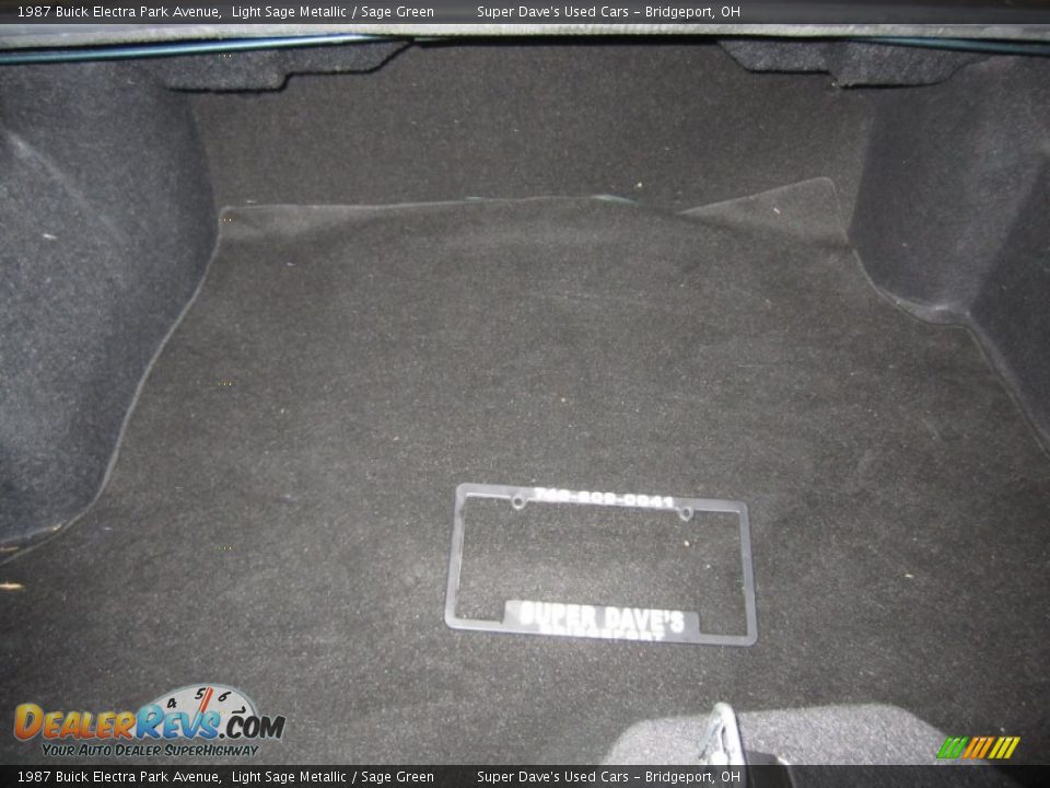 1987 Buick Electra Park Avenue Light Sage Metallic / Sage Green Photo #19
