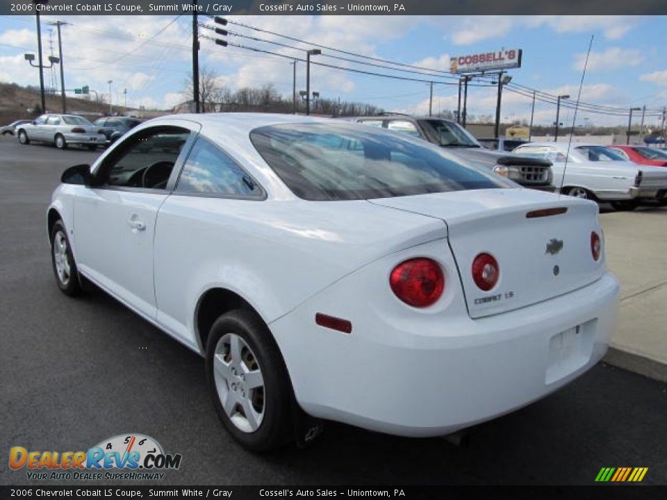 2006 Chevrolet Cobalt LS Coupe Summit White / Gray Photo #7