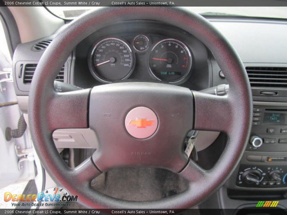 2006 Chevrolet Cobalt LS Coupe Summit White / Gray Photo #11