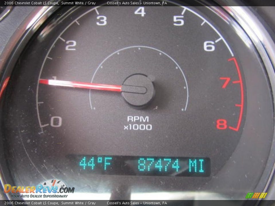 2006 Chevrolet Cobalt LS Coupe Summit White / Gray Photo #15