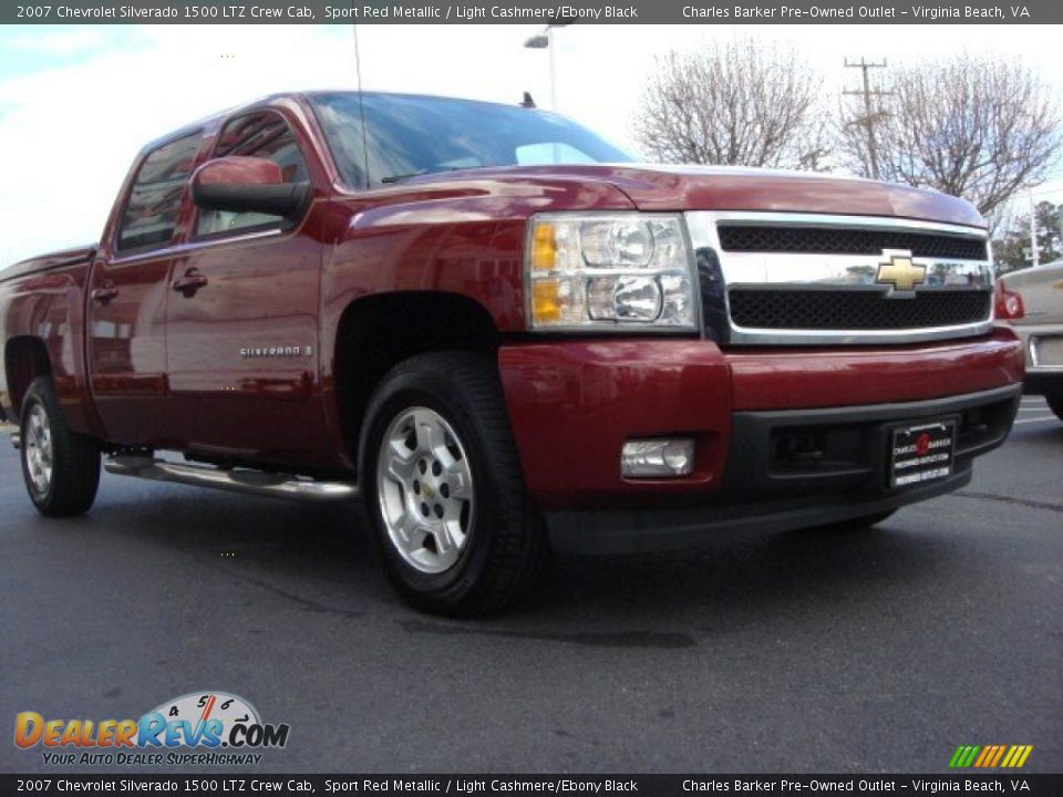 2007 Chevrolet Silverado 1500 LTZ Crew Cab Sport Red Metallic / Light Cashmere/Ebony Black Photo #1