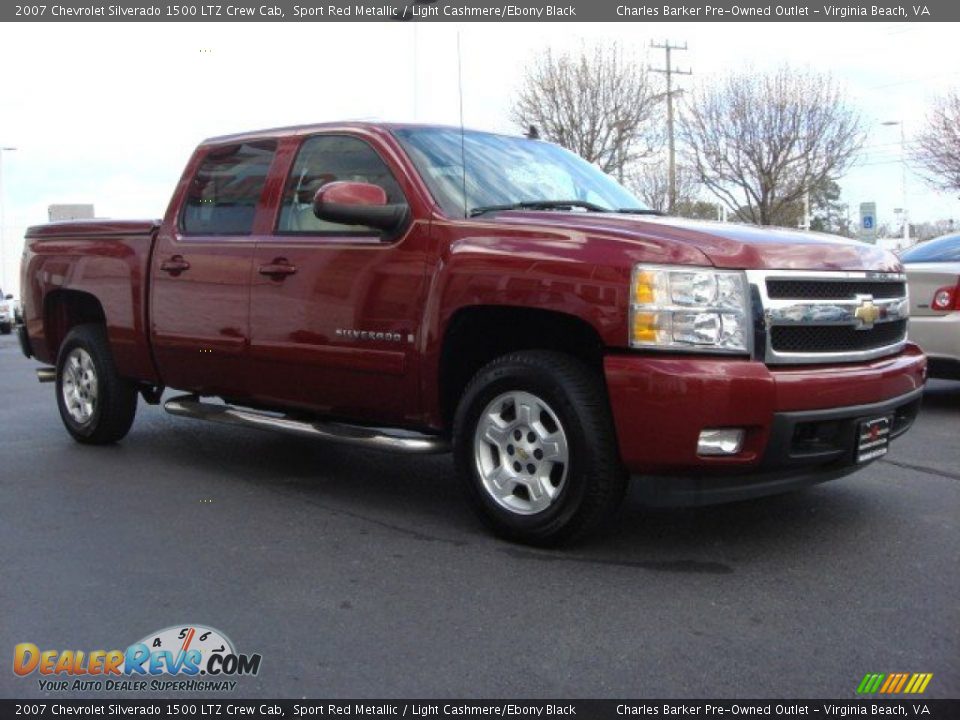 2007 Chevrolet Silverado 1500 LTZ Crew Cab Sport Red Metallic / Light Cashmere/Ebony Black Photo #2