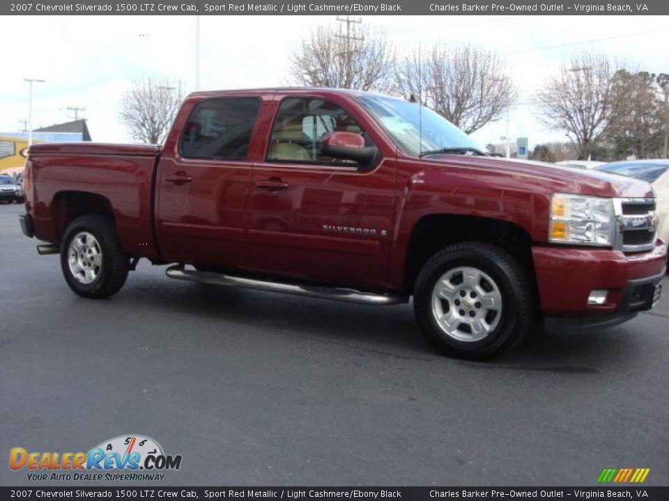 2007 Chevrolet Silverado 1500 LTZ Crew Cab Sport Red Metallic / Light Cashmere/Ebony Black Photo #3