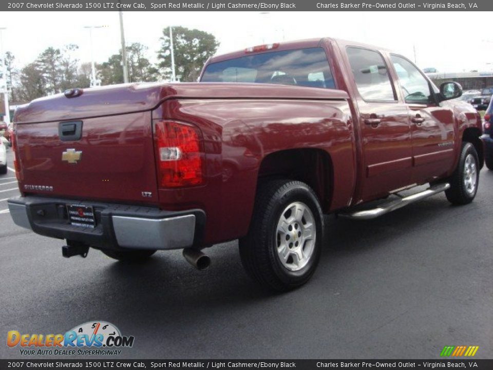 2007 Chevrolet Silverado 1500 LTZ Crew Cab Sport Red Metallic / Light Cashmere/Ebony Black Photo #4