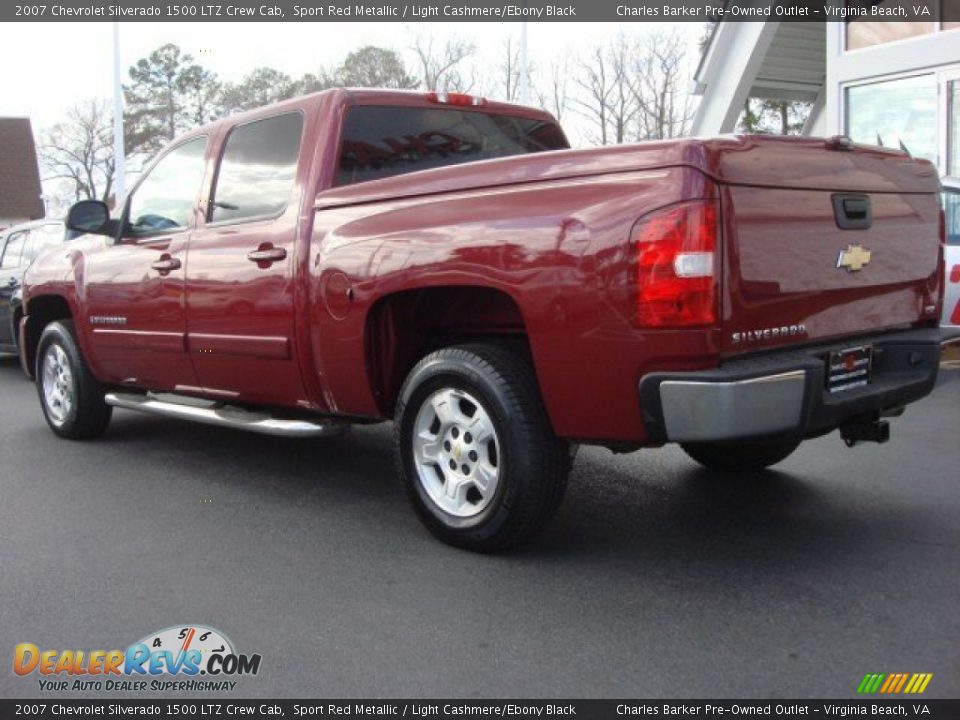 2007 Chevrolet Silverado 1500 LTZ Crew Cab Sport Red Metallic / Light Cashmere/Ebony Black Photo #5