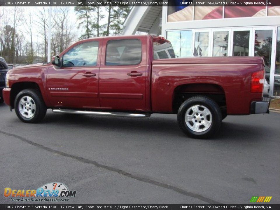 2007 Chevrolet Silverado 1500 LTZ Crew Cab Sport Red Metallic / Light Cashmere/Ebony Black Photo #6