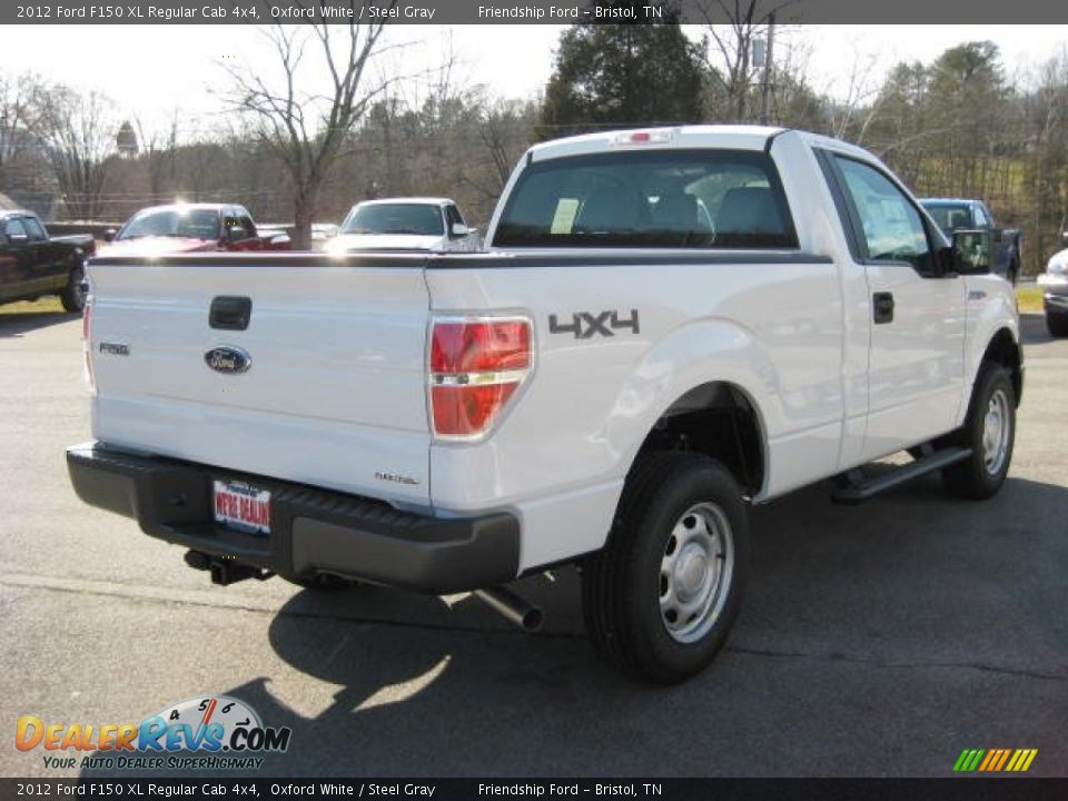 2012 Ford F150 XL Regular Cab 4x4 Oxford White / Steel Gray Photo #6