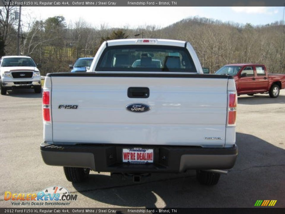 2012 Ford F150 XL Regular Cab 4x4 Oxford White / Steel Gray Photo #7