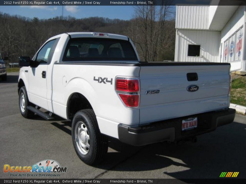 2012 Ford F150 XL Regular Cab 4x4 Oxford White / Steel Gray Photo #8