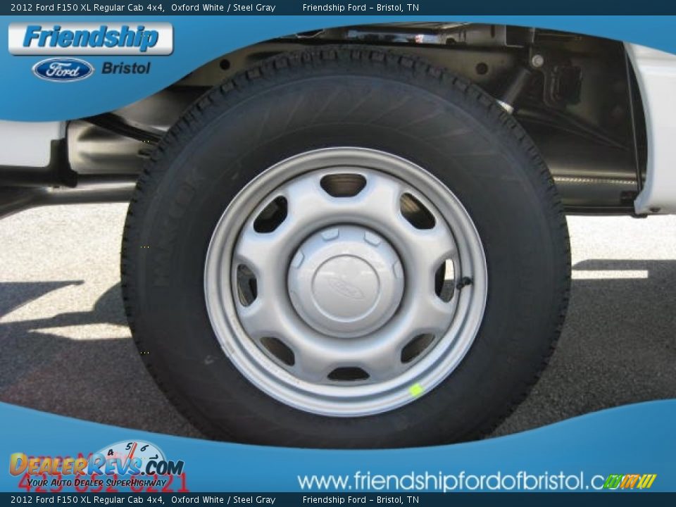 2012 Ford F150 XL Regular Cab 4x4 Oxford White / Steel Gray Photo #10