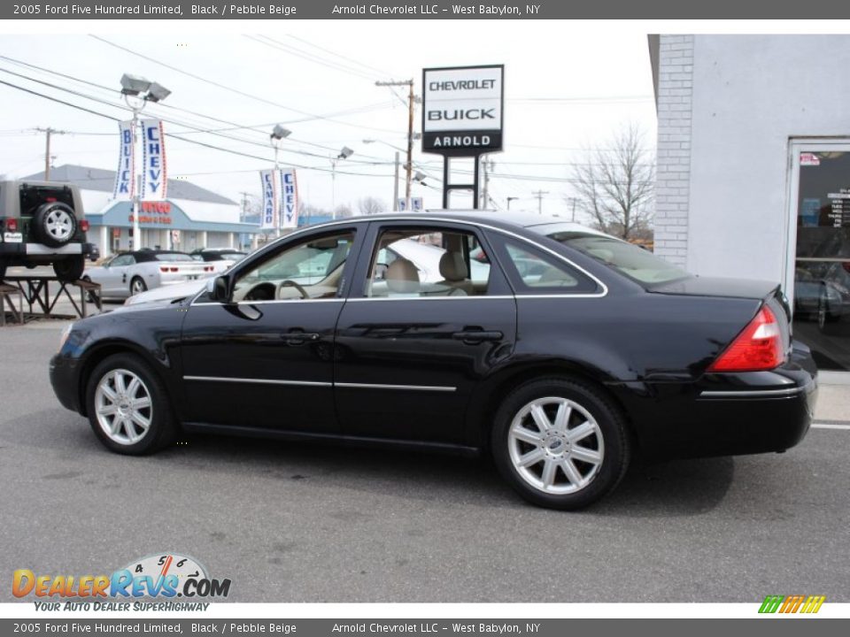 2005 Ford Five Hundred Limited Black / Pebble Beige Photo #3