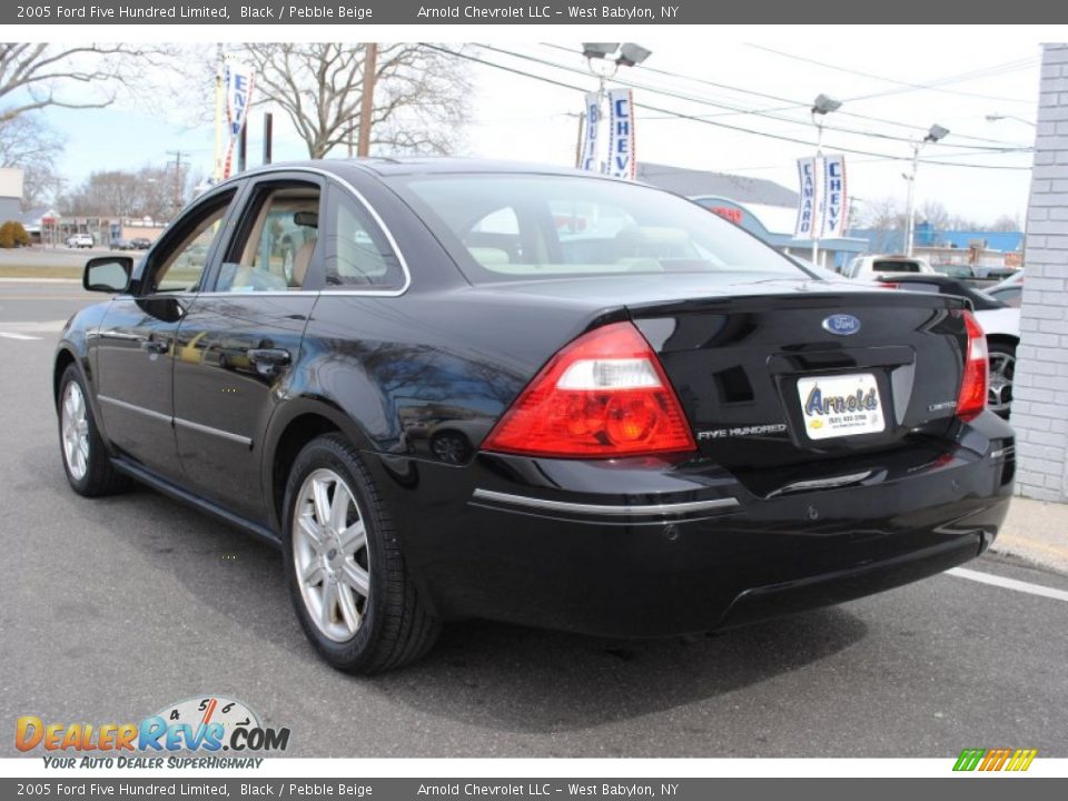 2005 Ford Five Hundred Limited Black / Pebble Beige Photo #4