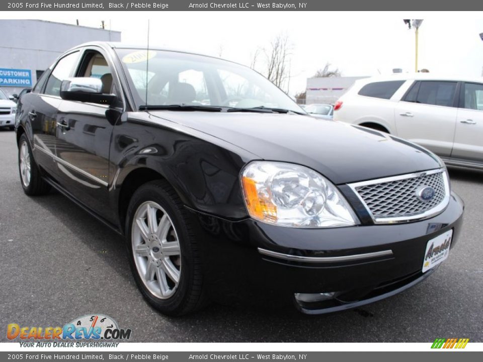 2005 Ford Five Hundred Limited Black / Pebble Beige Photo #7