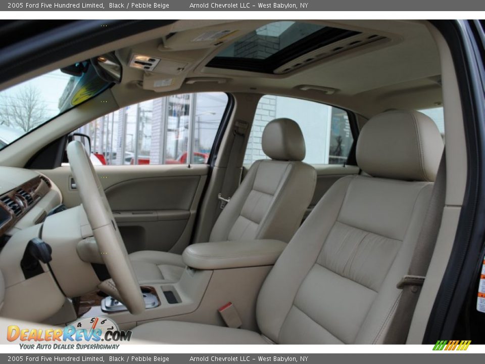 2005 Ford Five Hundred Limited Black / Pebble Beige Photo #12