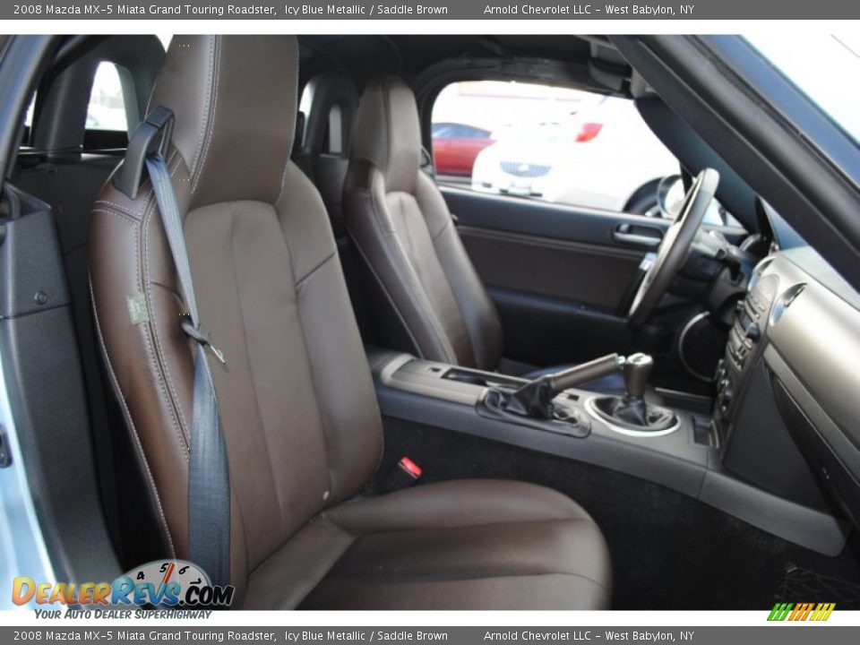 Saddle Brown Interior - 2008 Mazda MX-5 Miata Grand Touring Roadster Photo #10
