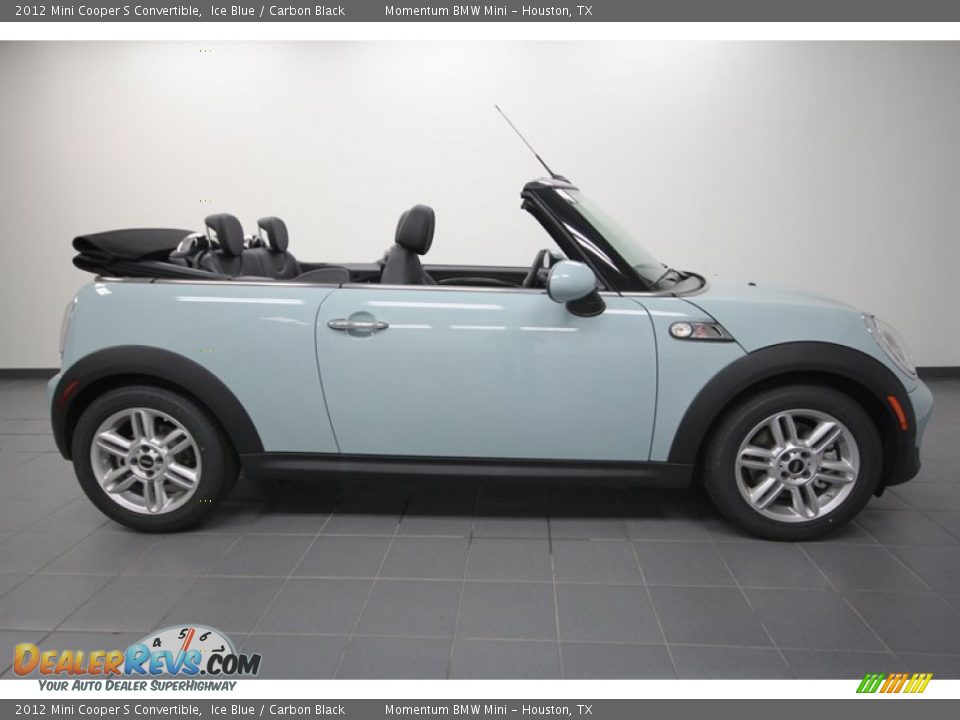 Ice Blue 2012 Mini Cooper S Convertible Photo #2