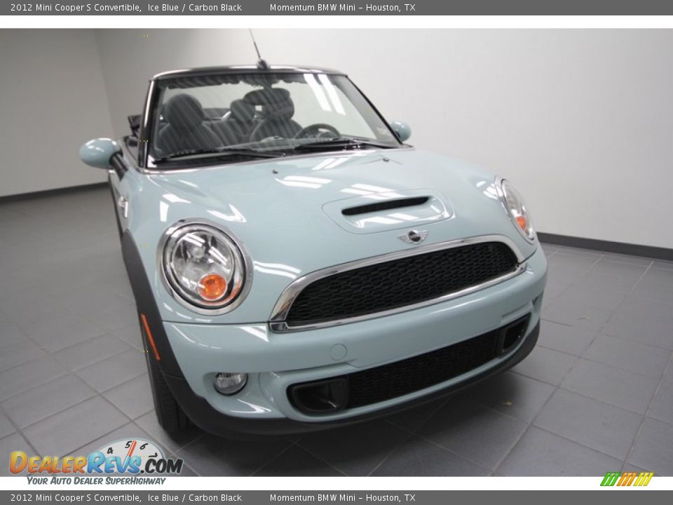 2012 Mini Cooper S Convertible Ice Blue / Carbon Black Photo #5