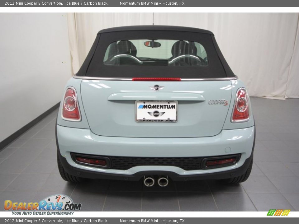 2012 Mini Cooper S Convertible Ice Blue / Carbon Black Photo #9