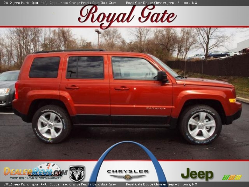 2012 Jeep Patriot Sport 4x4 Copperhead Orange Pearl / Dark Slate Gray Photo #1